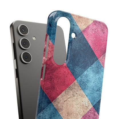 Bold Geometric Squares - Slim Samsung S24 Phone Case