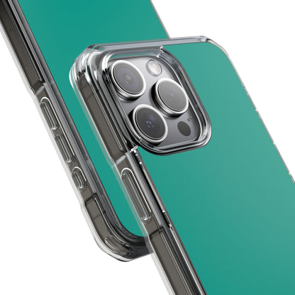 Persian Green - Clear Impact Case for iPhone