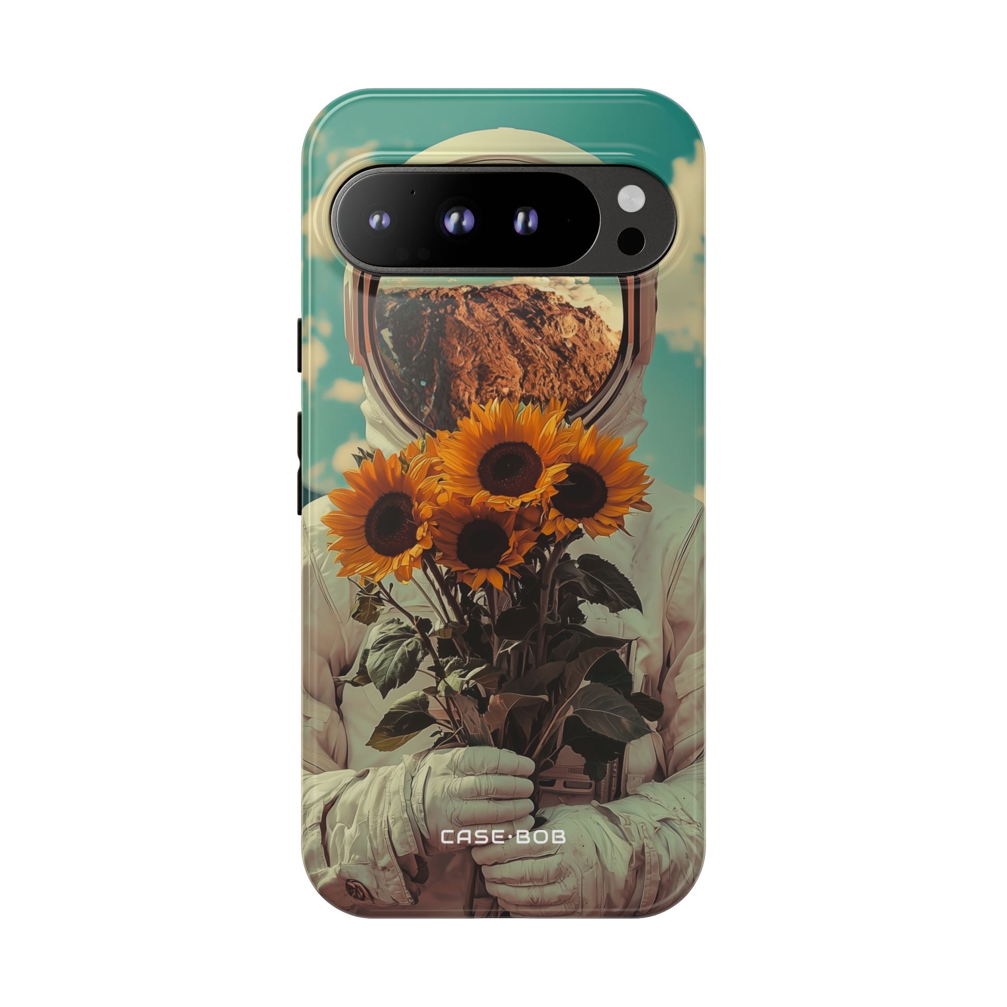 Sunflower Astronaut Google Pixel 9 Pro XL Case - Tough