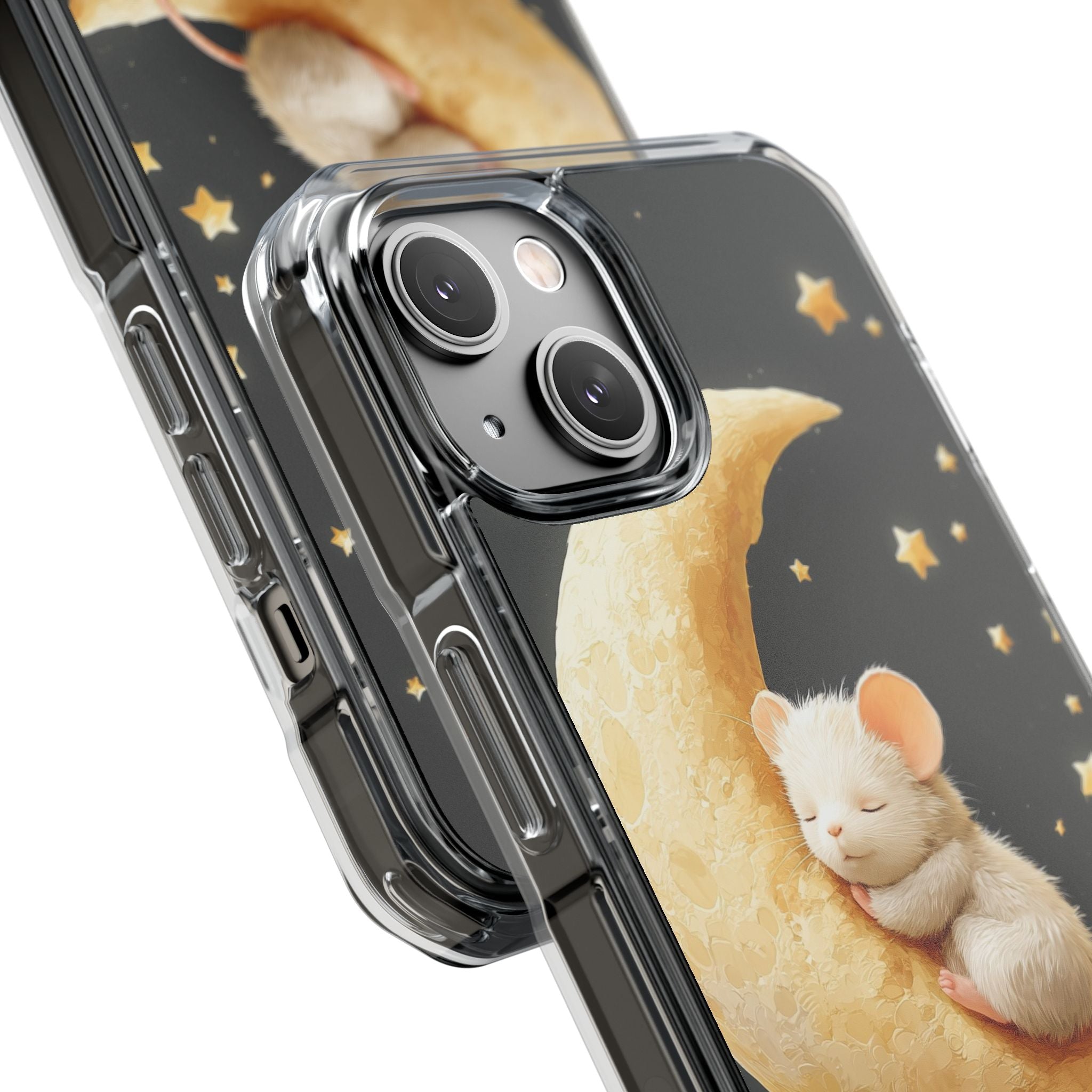 Moon Cradles Mouse iPhone Case - Impact