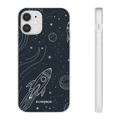 Cosmic Doodle Adventure | Flexible Phone Case for iPhone