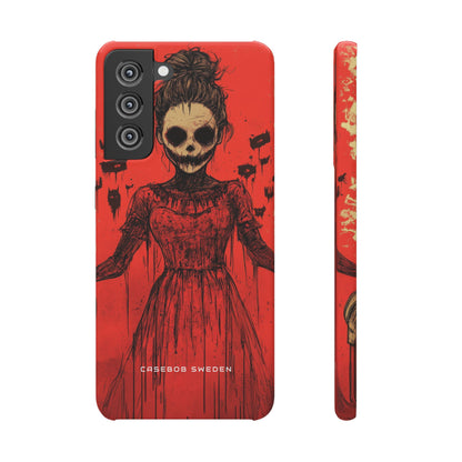 Haunting Scarlet Descent Samsung S21 - Slim Phone Case