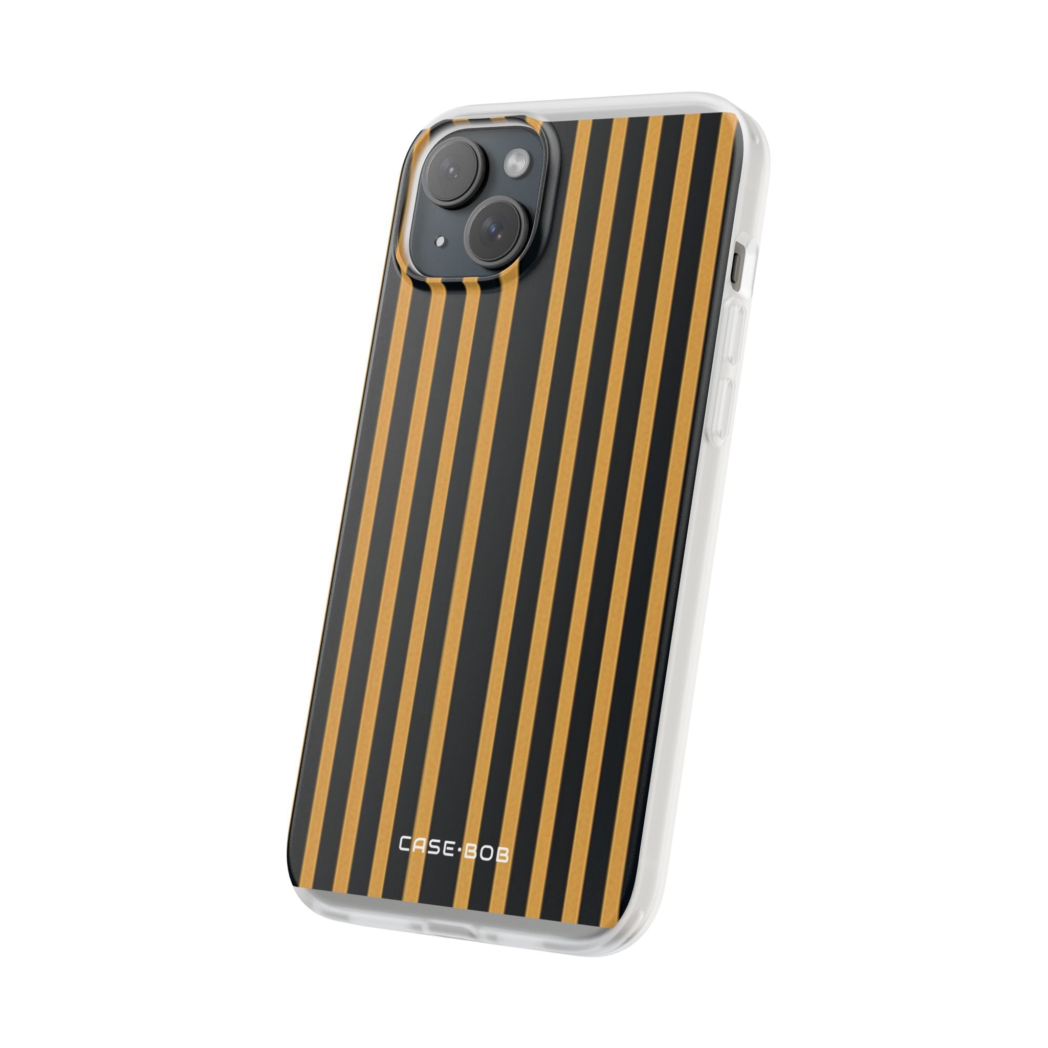 Golden Stripes iPhone 15 Plus Case - Soft