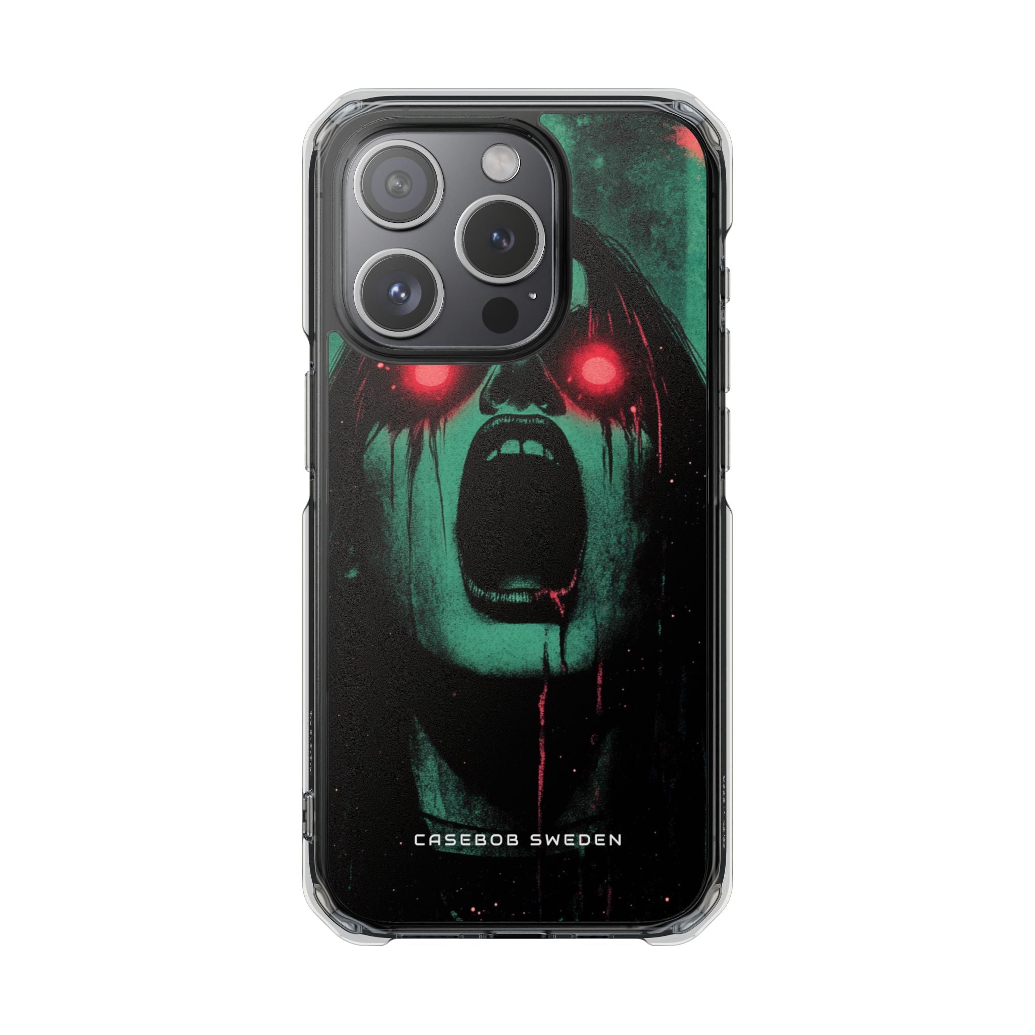 Haunting Glow of Gothic Eyes iPhone 15 - Clear Impact Phone Case