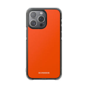 International Orange | Phone Case for iPhone (Clear Impact Case - Magnetic)