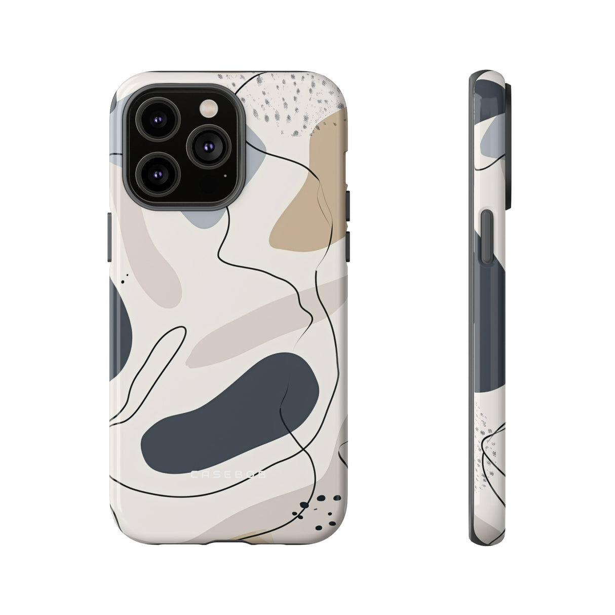 Grey Lines Simplicity - Protective Phone Case