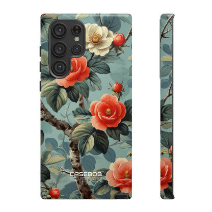 Coral Blossom Tapestry  Samsung S22 - Tough