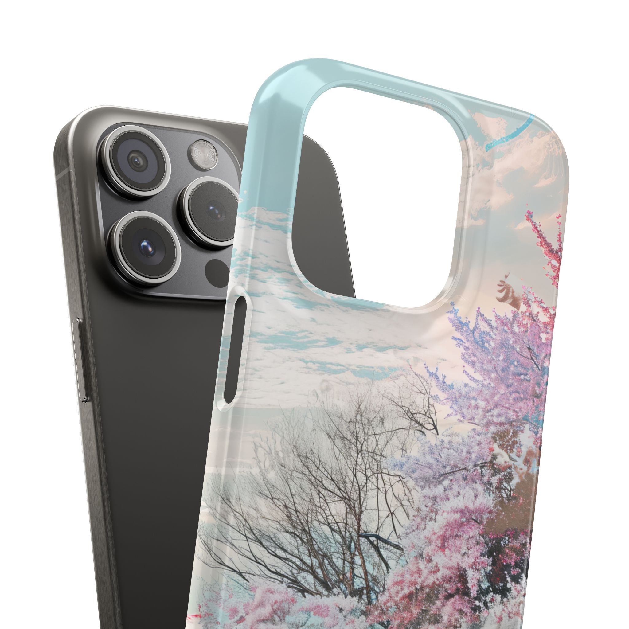 Spring Dreamscape - Slim iPhone 15 Phone Case