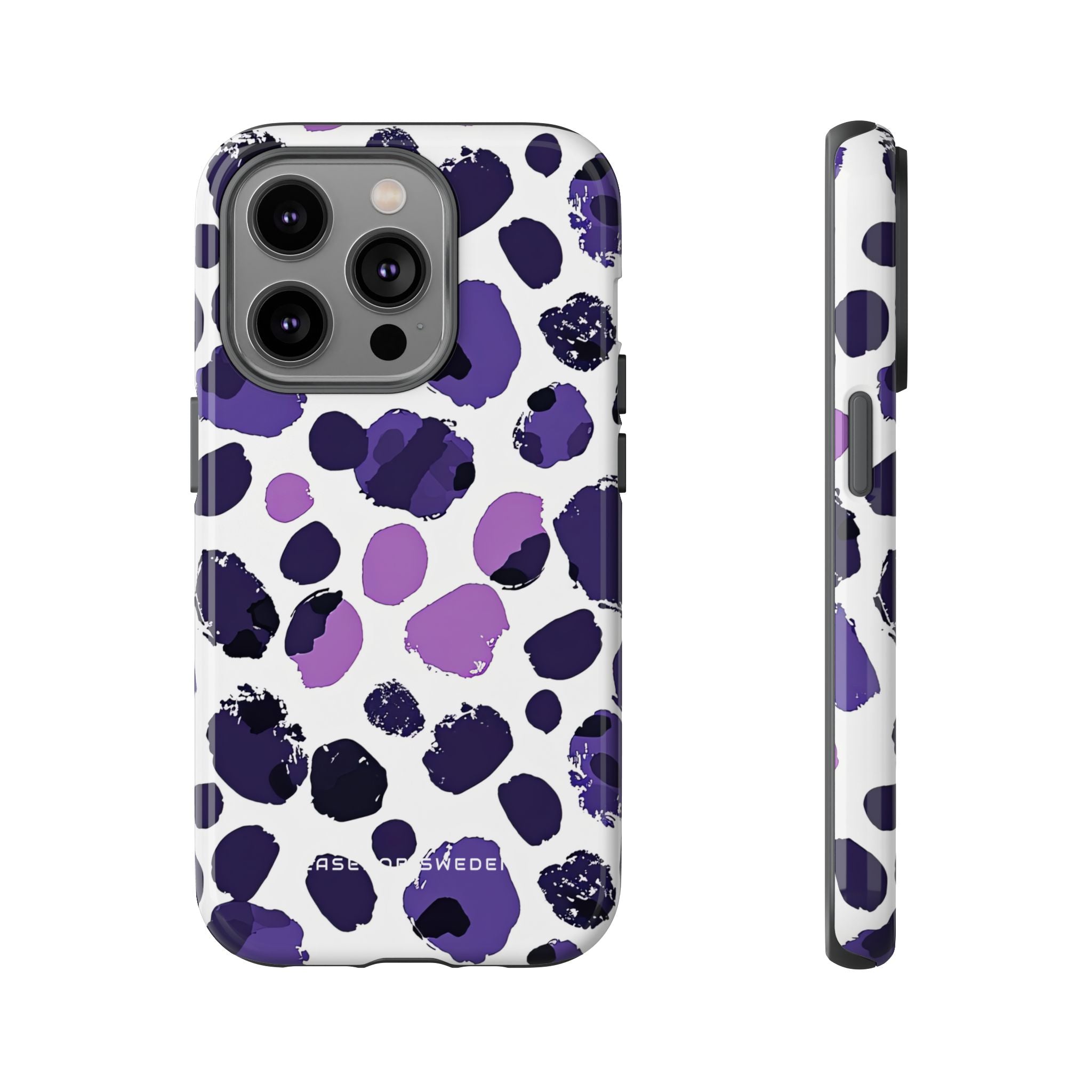 Purple Inkblots iPhone 14 - Tough Phone Case