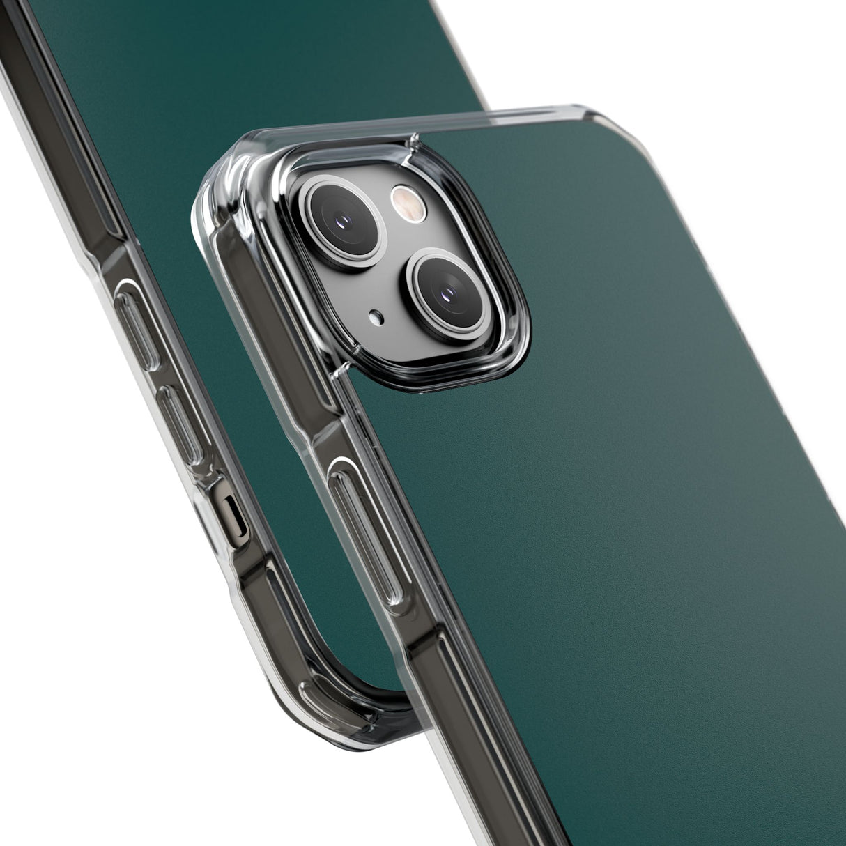 Deep Jungle Green | Handyhülle für iPhone (Clear Impact Case – magnetisch) 