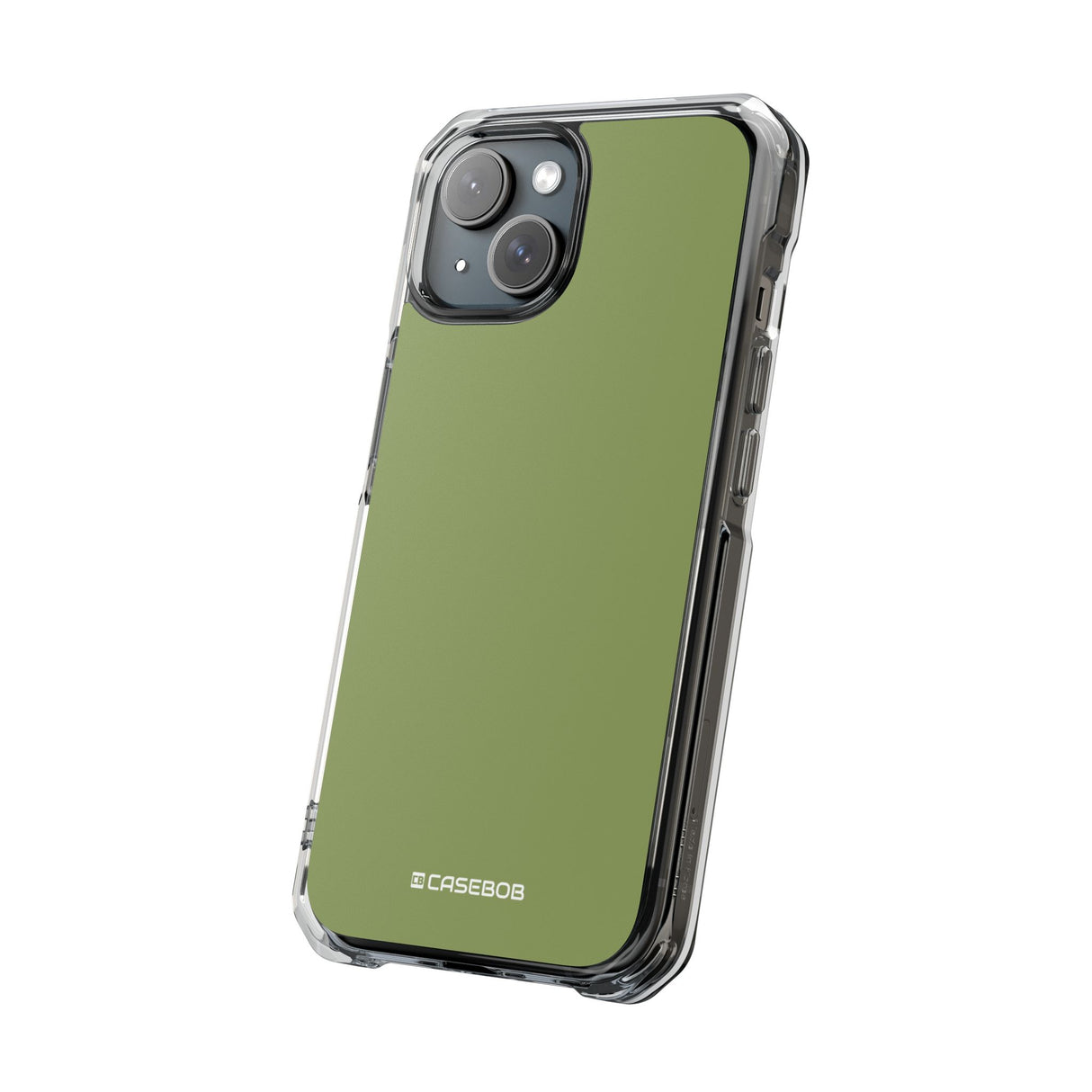 Moss Green | Phone Case for iPhone (Clear Impact Case - Magnetic)