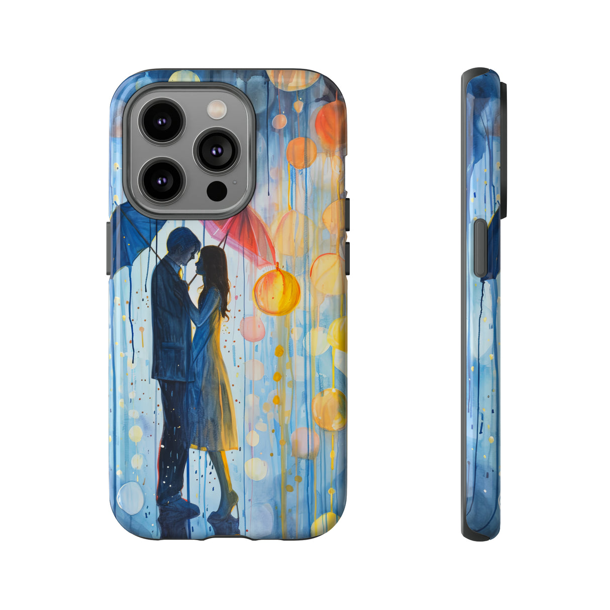 Rainy Day Love Umbrellas - Protective Phone Case