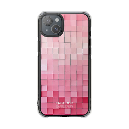 Pink Mosaic Glow iPhone 15 - Impact Clear+