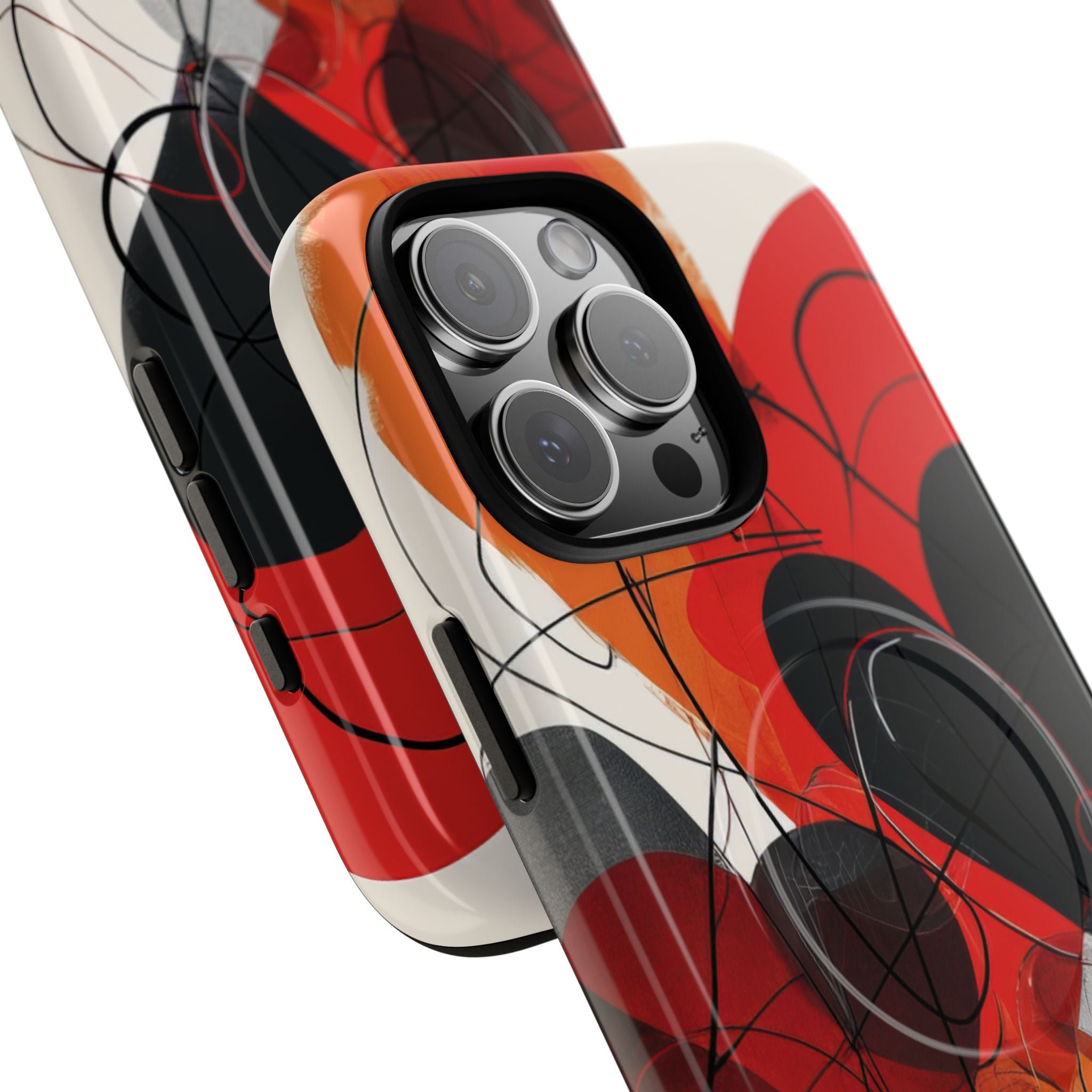 Crimson Motion Flow iPhone 16 - Tough+