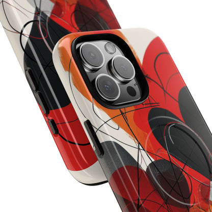 Crimson Motion Flow iPhone 16 - Tough+