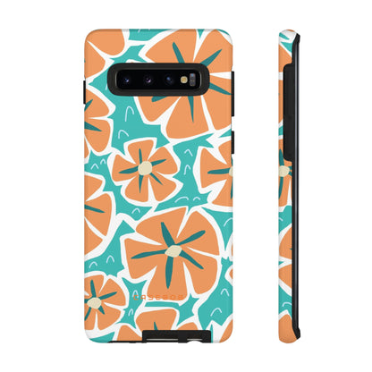 Orange Happy Flower - Protective Phone Case