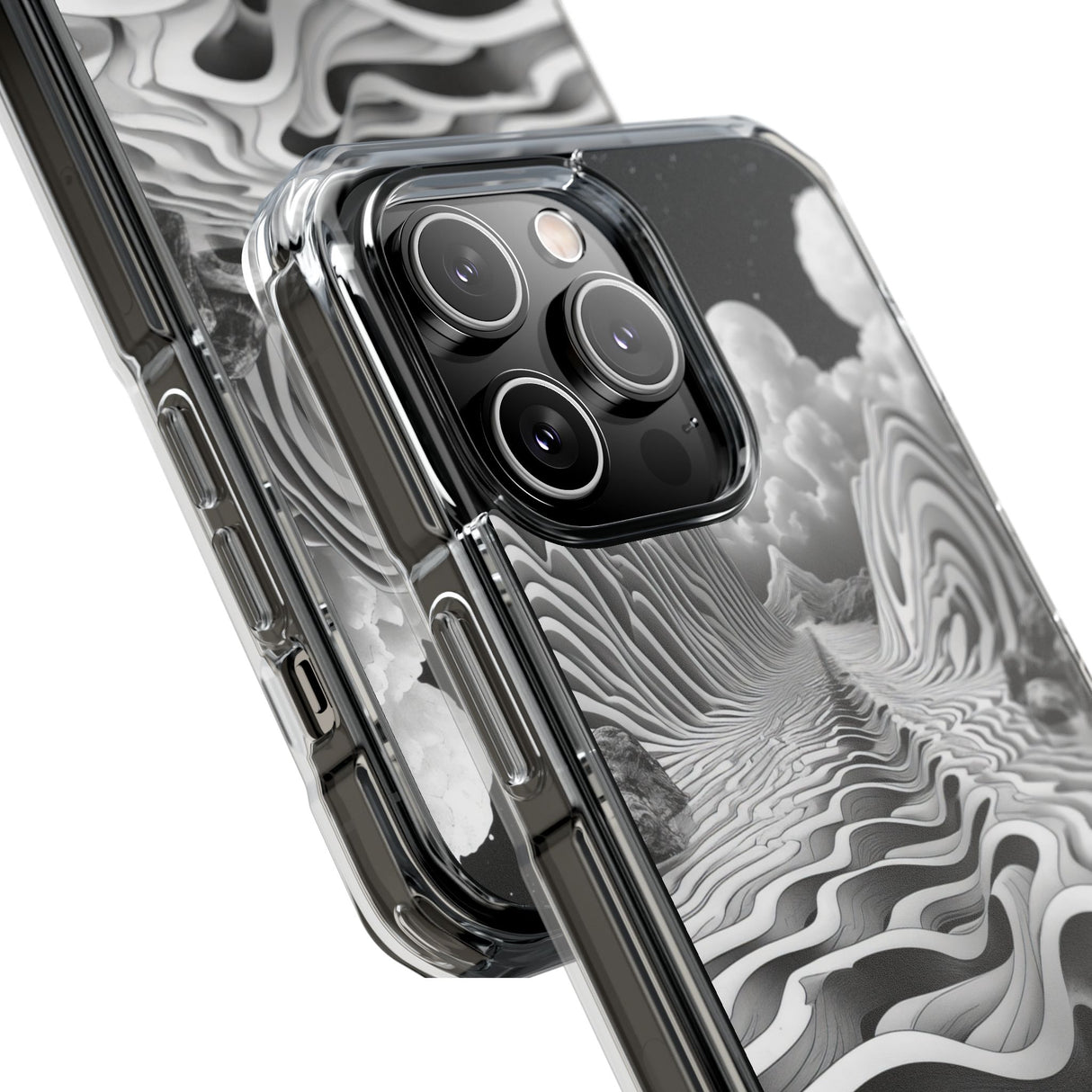 Ethereal Waves - Phone Case for iPhone (Clear Impact - Magnetic)