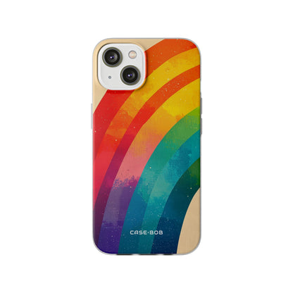 Textured Rainbow Arc iPhone 14 Case - Soft
