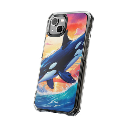 Orca Leaps Joyfully iPhone Case - Impact
