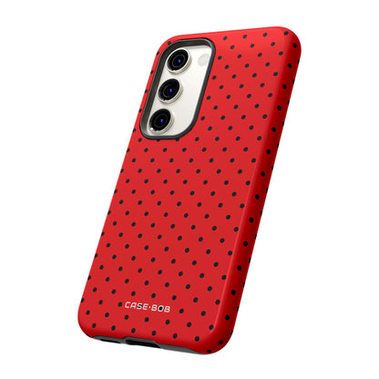Crimson Dot Matrix Samsung S23 Case - Tough