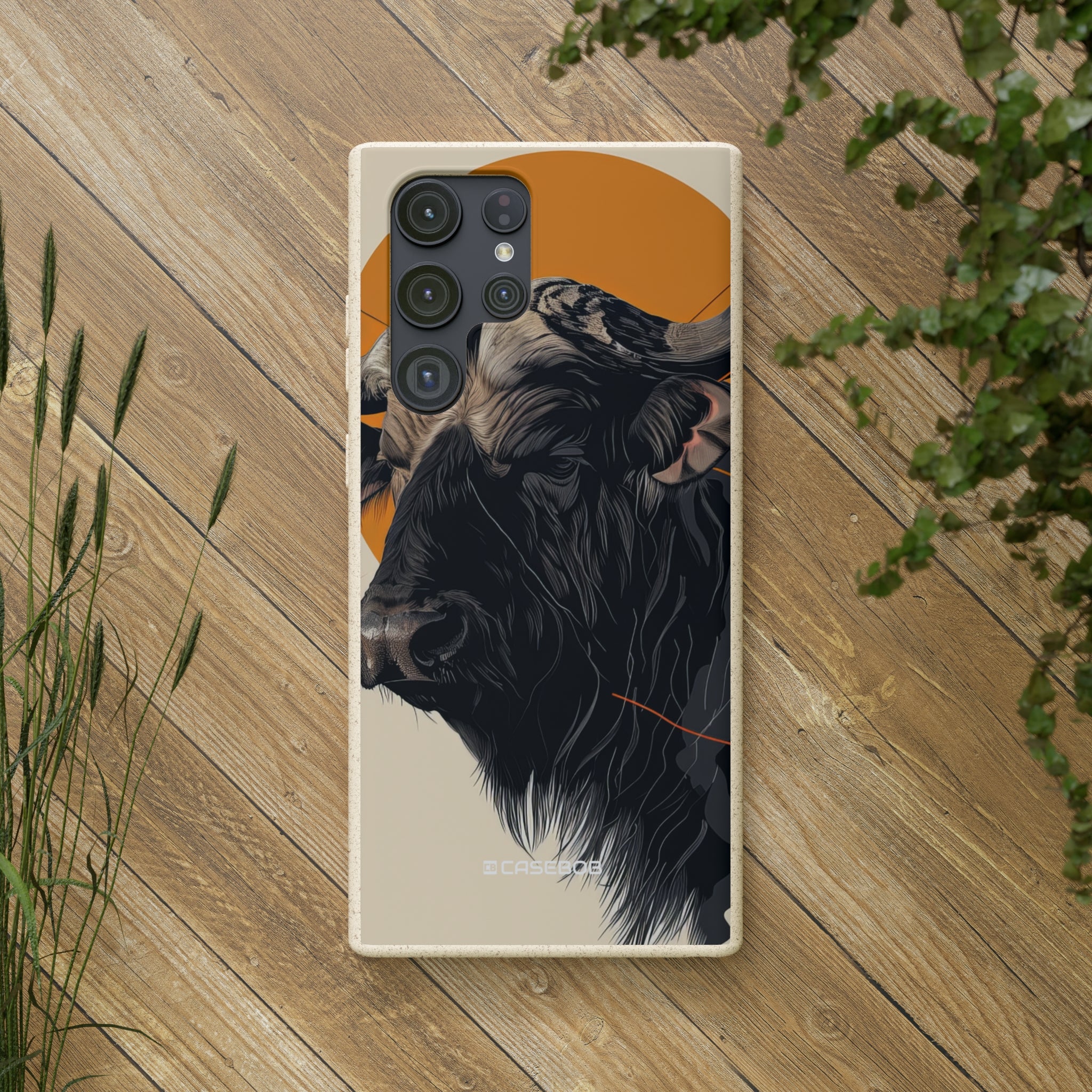 Majestic Buffalo Sun | Biodegradable Phone Case