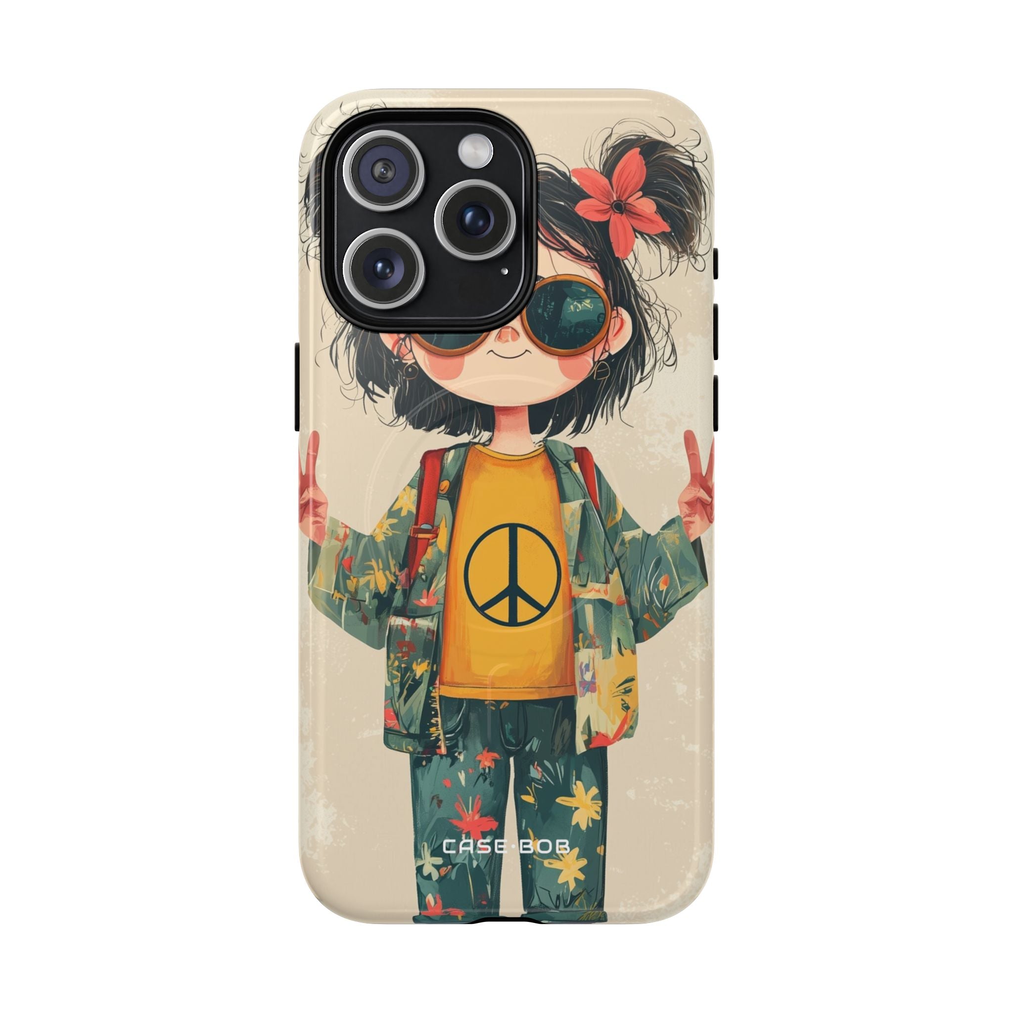 Peace Pigtails iPhone 15 Pro Max Case - Tough+