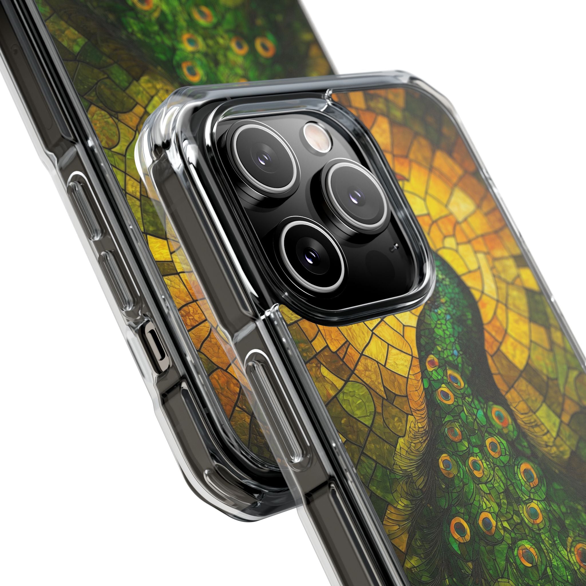 Peacock Spreads Light iPhone Case - Impact