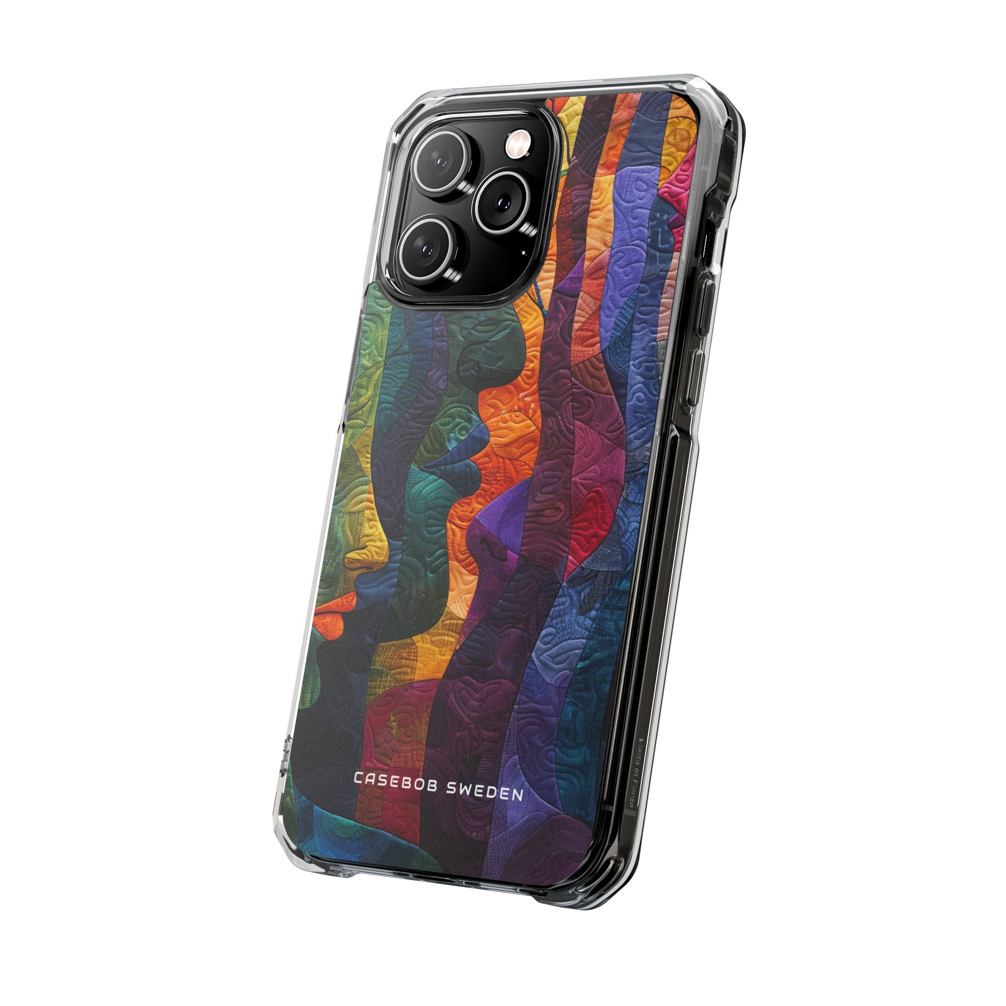 Harmonized Faces and Nature Fusion iPhone 14 - Clear Impact Phone Case