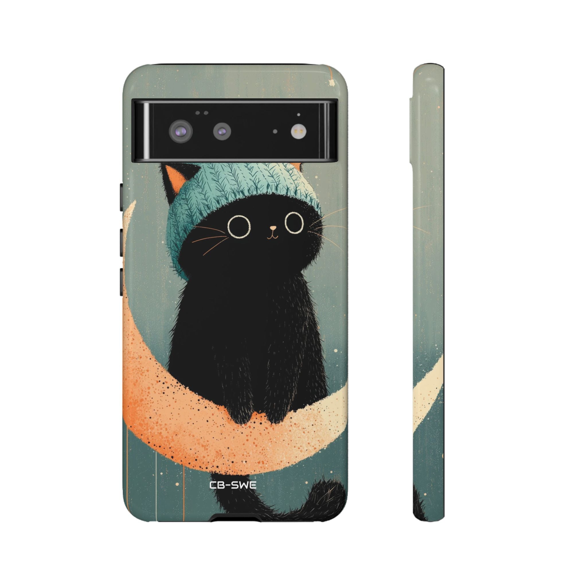 Cat Sits Dreaming - Google Pixel Case