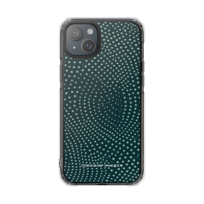 Teal Rippleflow iPhone 15 - Clear Impact Phone Case