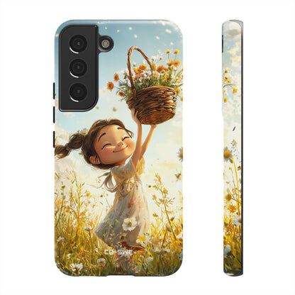 Joyful Girl Leaps - Samsung Case
