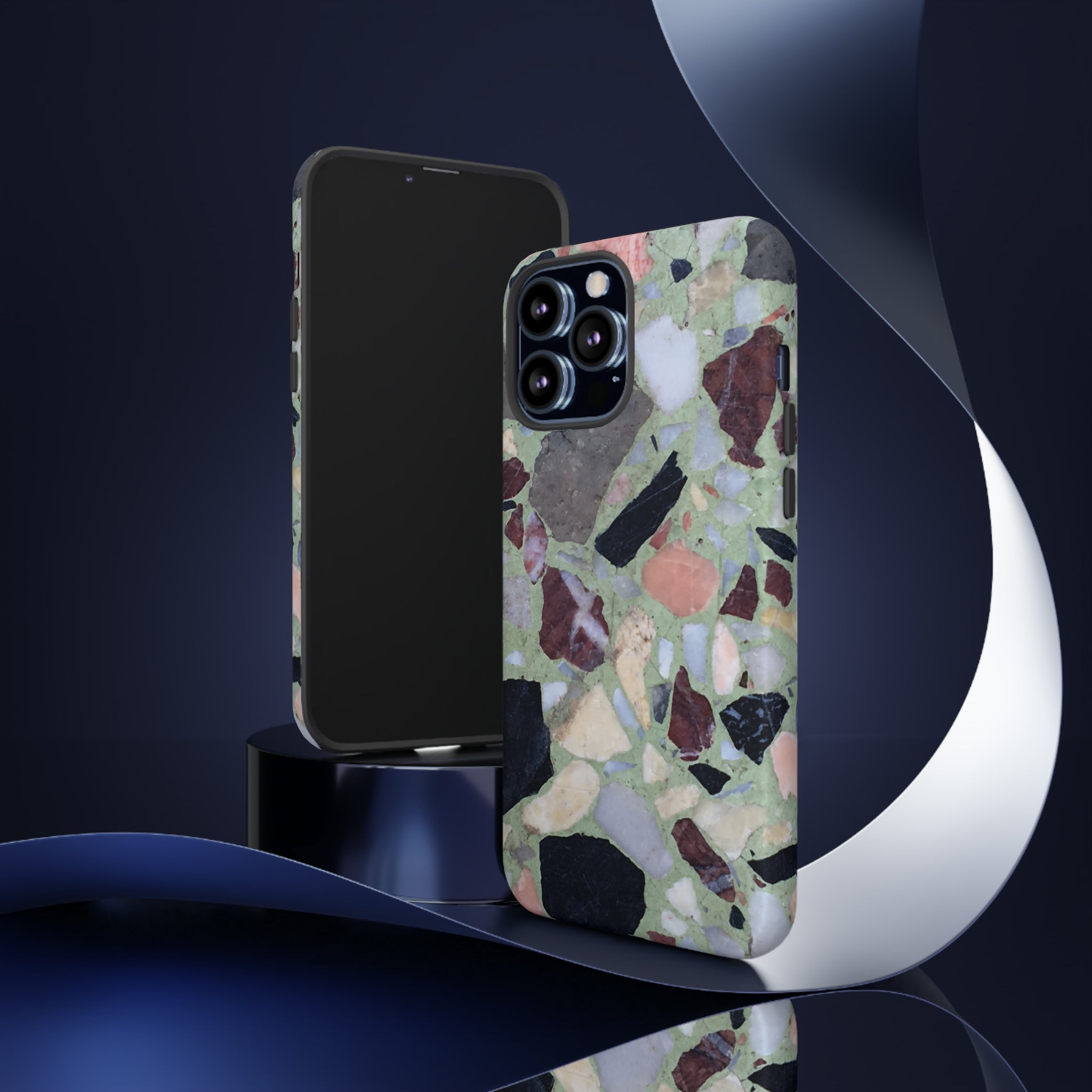 Terrazzo in Green - Protective Phone Case