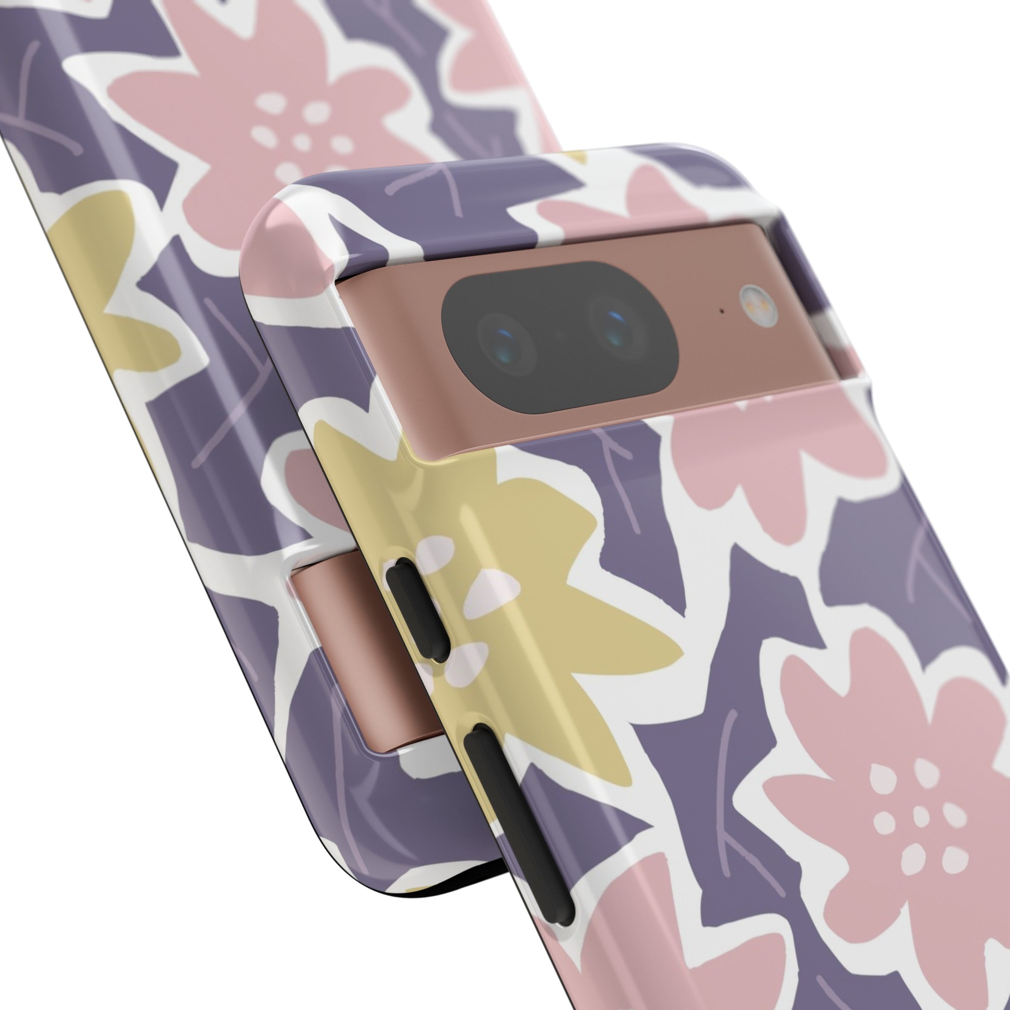 Purple Happy Flower - Protective Phone Case