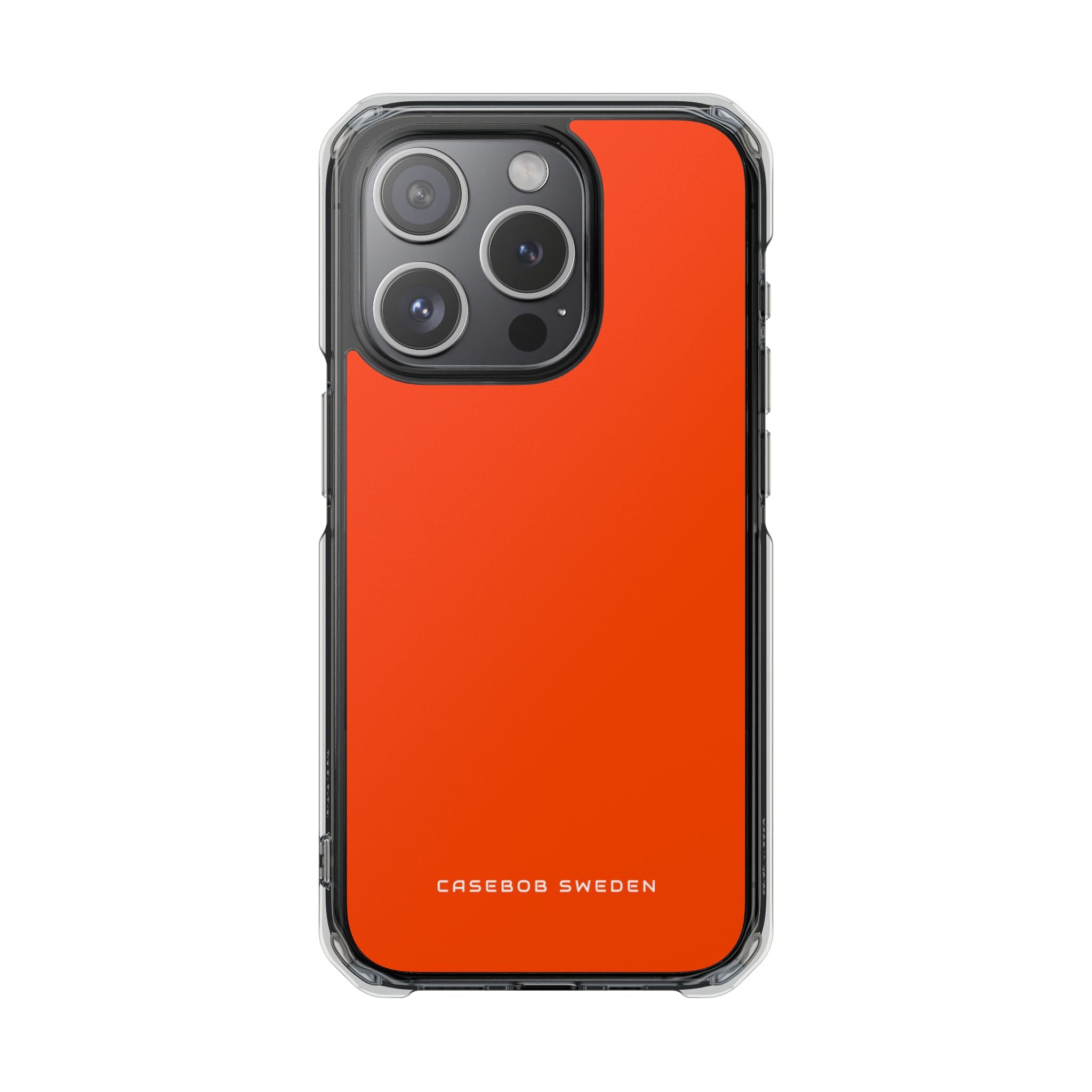 Orange Red iPhone 15 - Clear Impact Phone Case