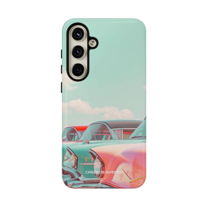 Vintage Turquoise Cars - Tough Samsung S24 Phone Case