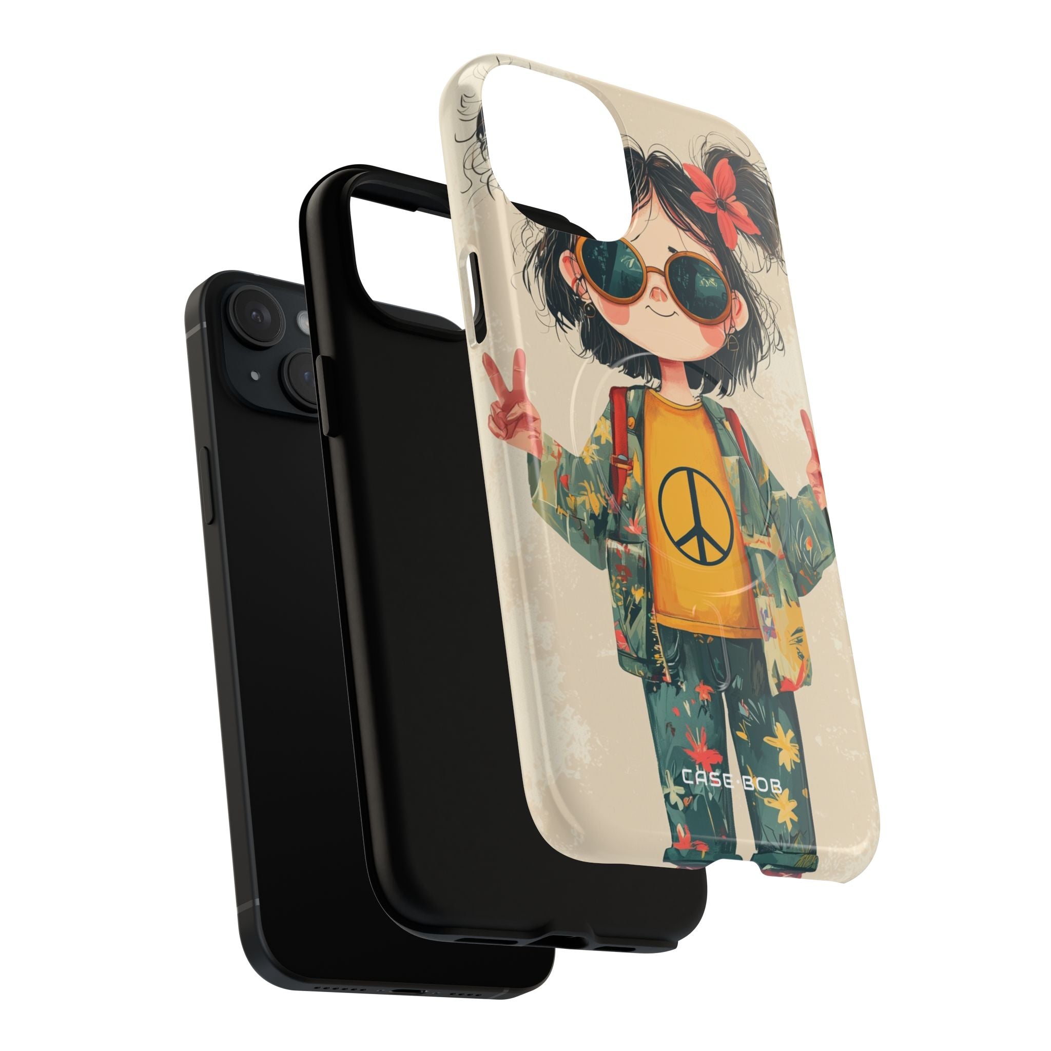 Peace Pigtails iPhone 15 Plus Case - Tough+