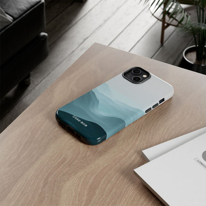 Teal Mist Mountains iPhone 14 Plus Case - Tough