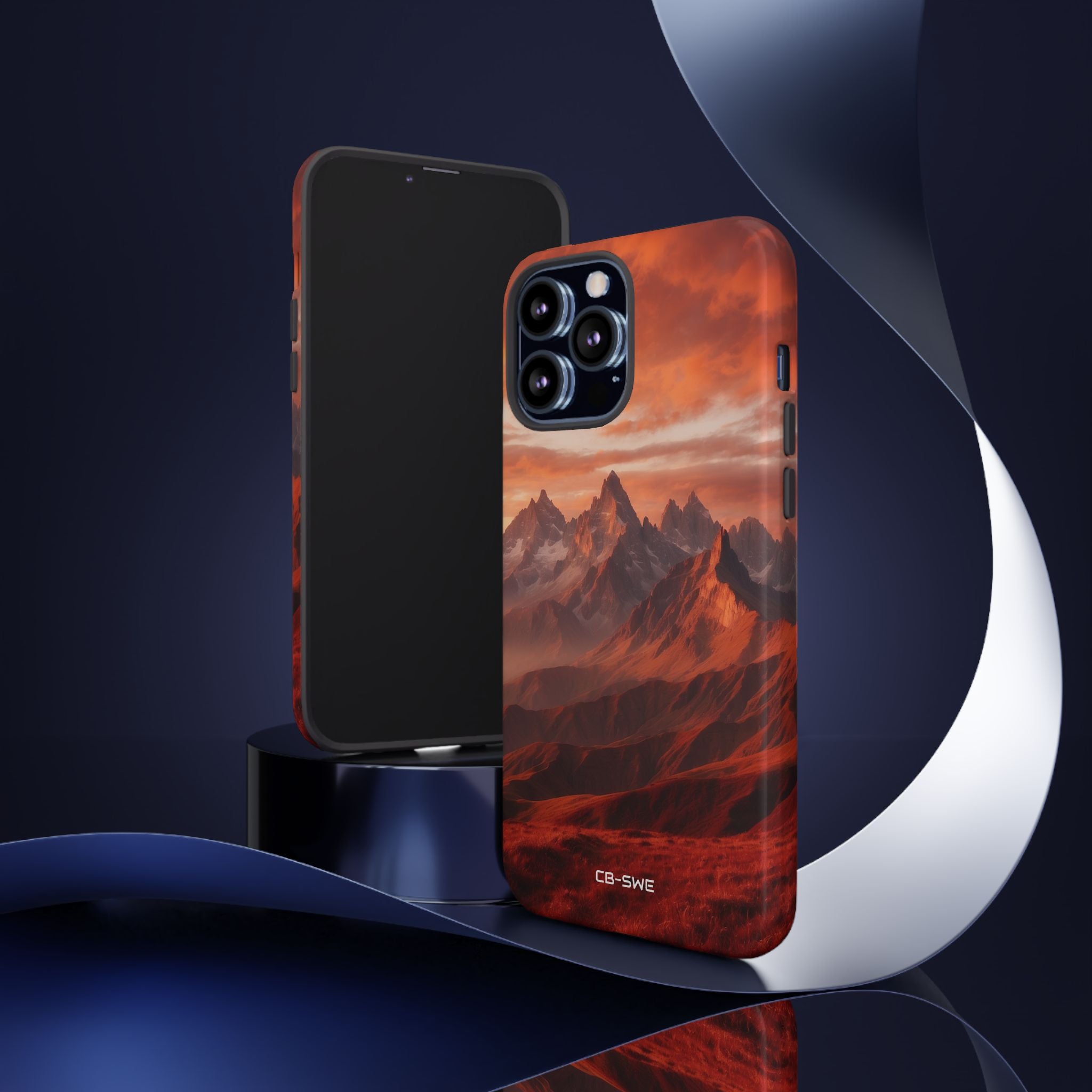 Mountain Peaks Glowing - iPhone Case