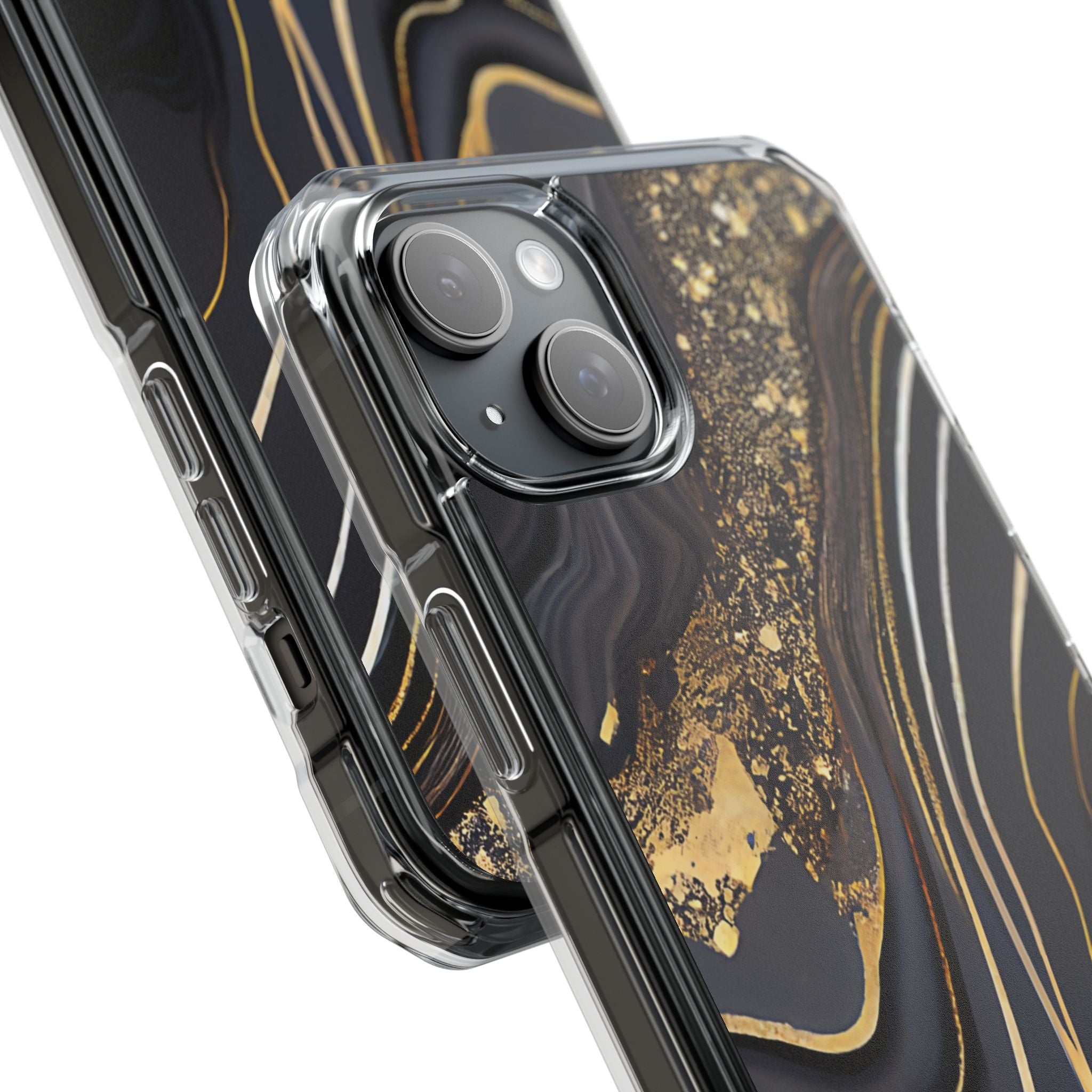 Elegant Gold Streams iPhone Case - Impact