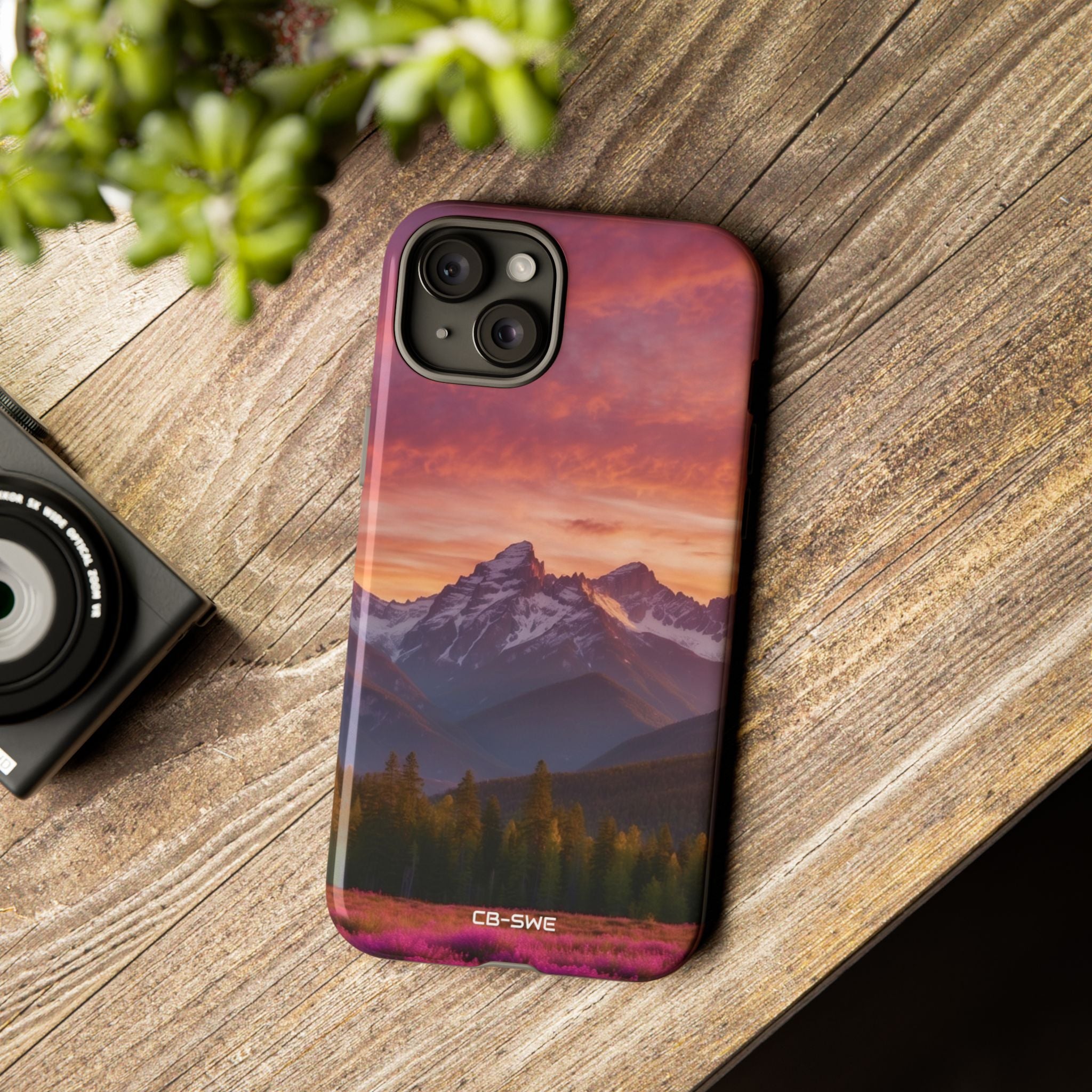 Mountain Peaks Glow - iPhone Case