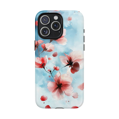 Pink Blossom Drift iPhone 15 Pro Max Case - Tough+