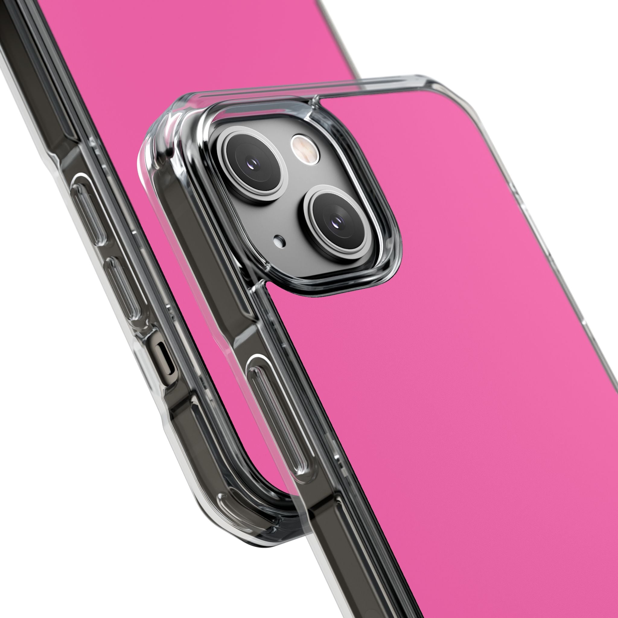 Hot Pink - Clear Impact Case for iPhone