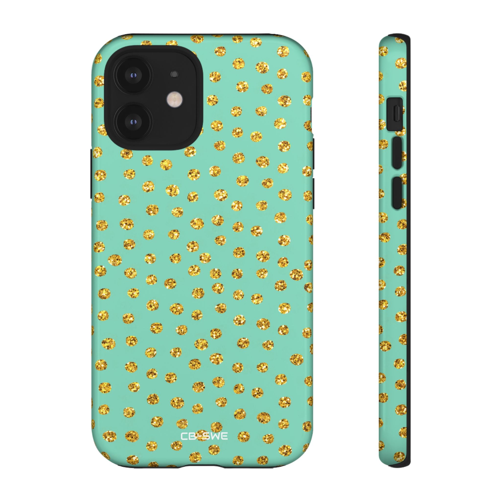 Golden Dots Dance - iPhone Case