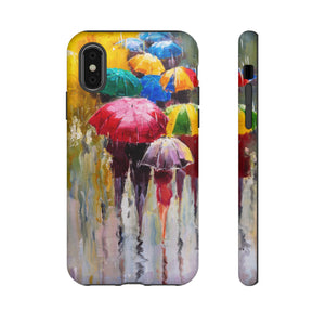 Oil Painting - Rainy Day - Protective Phone Case