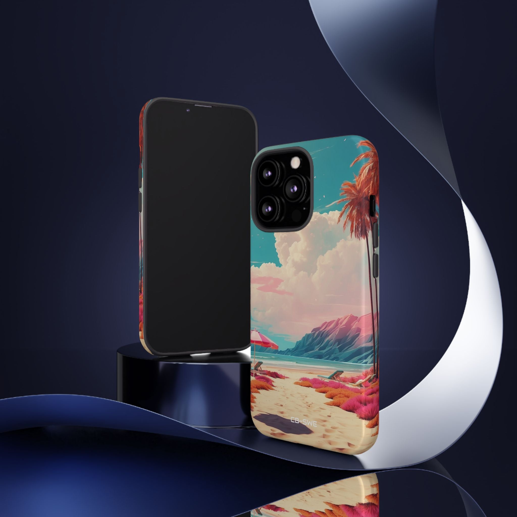 Vibrant Umbrellas Stand - iPhone Case