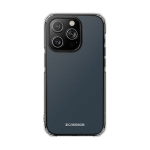 Charcoal Black | Phone Case for iPhone (Clear Impact Case - Magnetic)