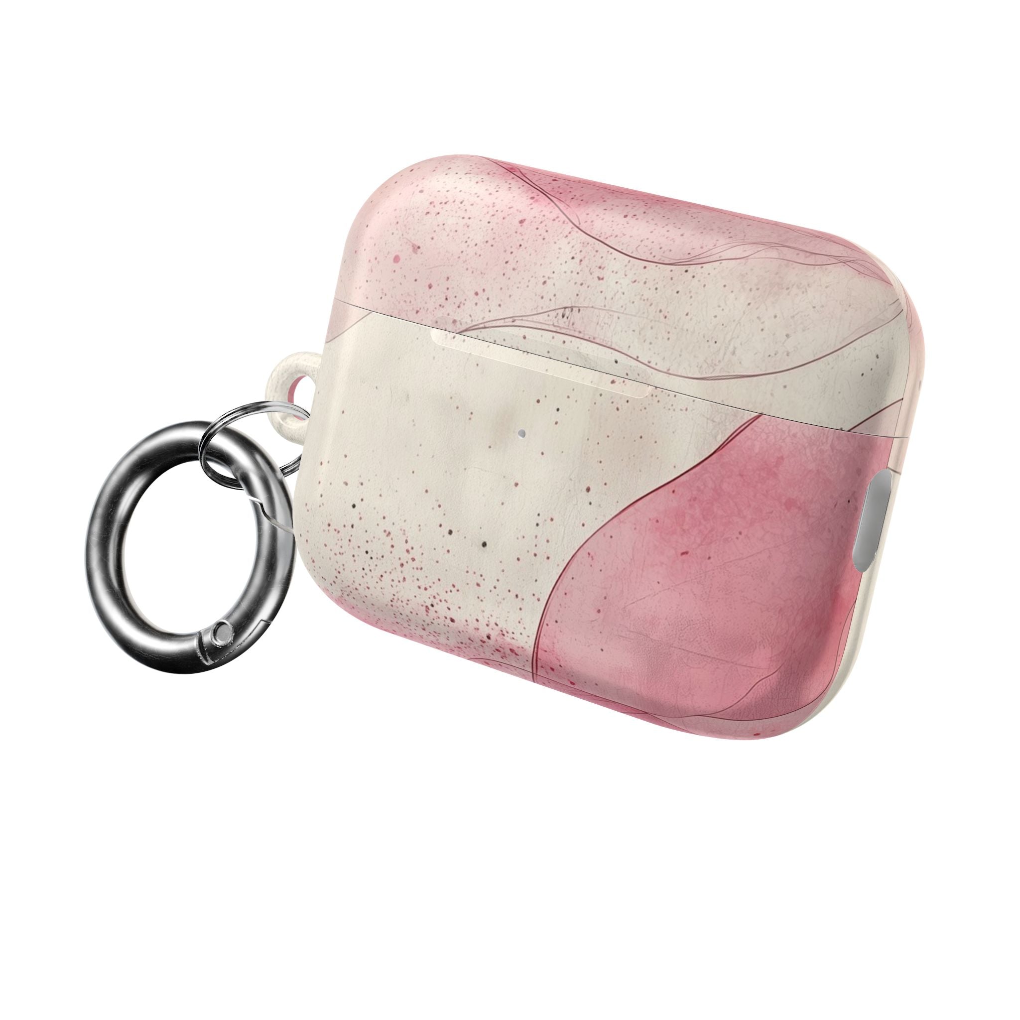 Crimson Ribbon Waves - AirPods Case