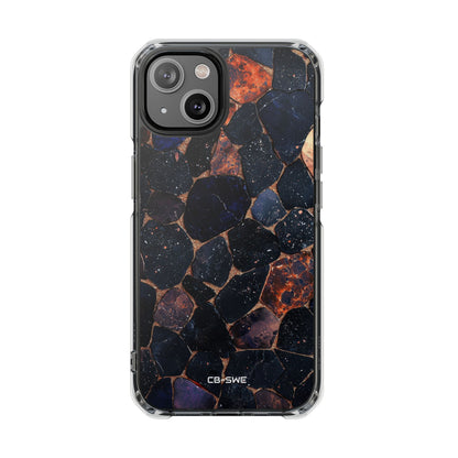Shimmering Earth Fragments iPhone Case - Impact
