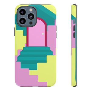 Vector Illustration of Stairs - Protective Phone Case