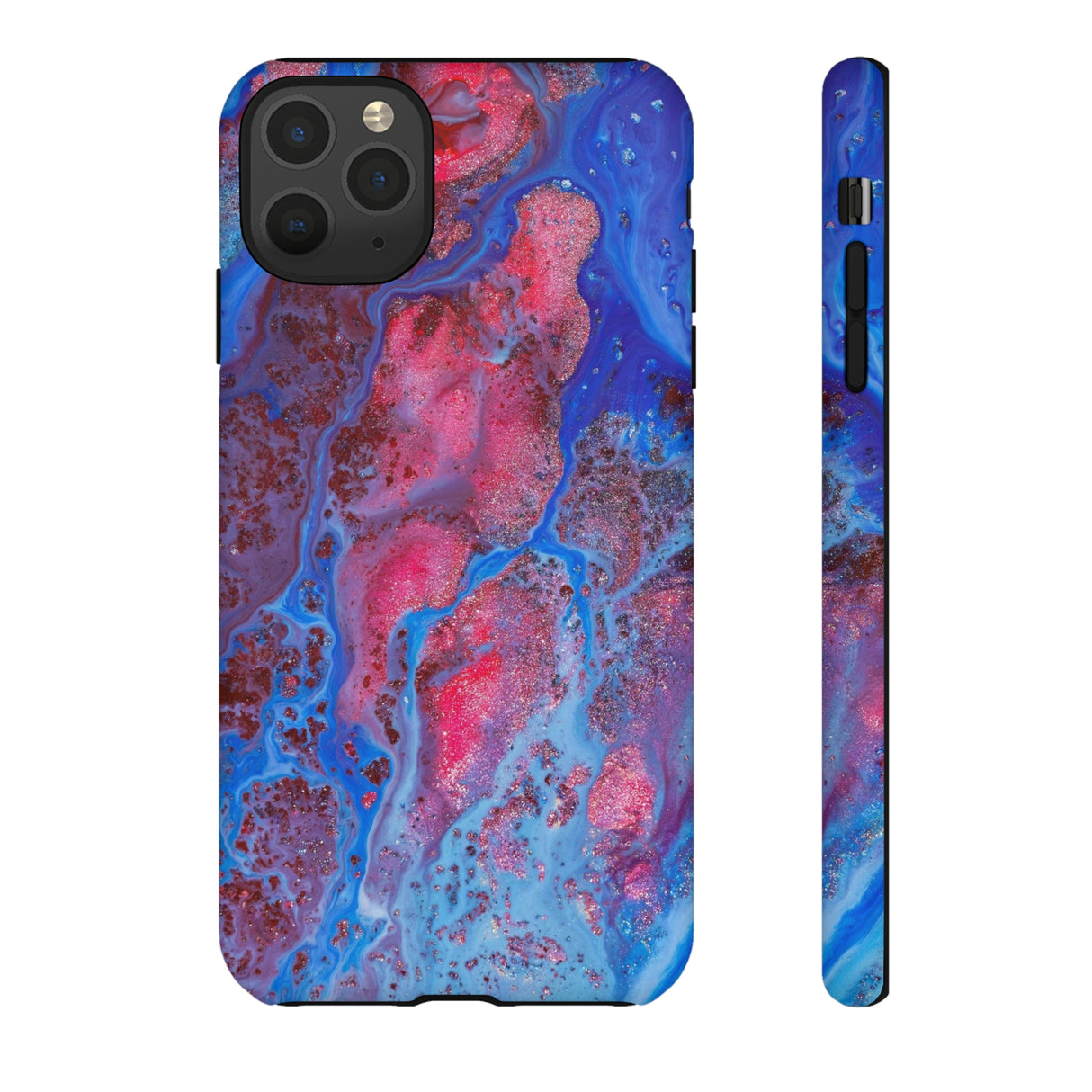 Red Mountain Ink Art iPhone Case (Protective) iPhone 11 Pro Max Matte Phone Case